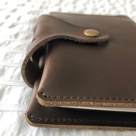 Genuine leather A6 planner with card slips - Picture 5 of 13